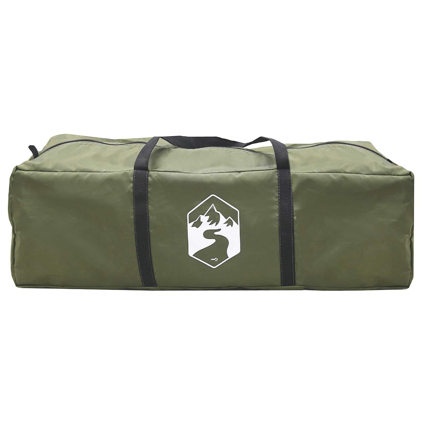 vidaXL Cabin Tent Army Green 340 x 246 x 210 cm Polycotton
