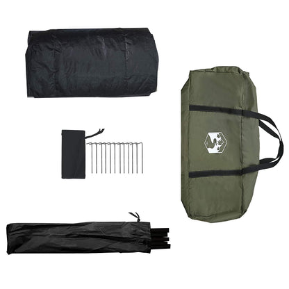 vidaXL Cabin Tent Army Green 340 x 246 x 210 cm Polycotton