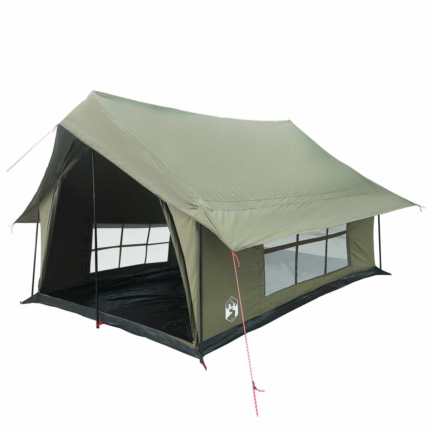 vidaXL Cabin Tent Army Green 340 x 246 x 210 cm Polycotton