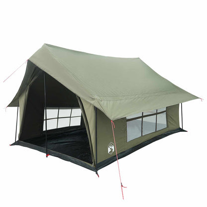 vidaXL Cabin Tent Army Green 340 x 246 x 210 cm Polycotton
