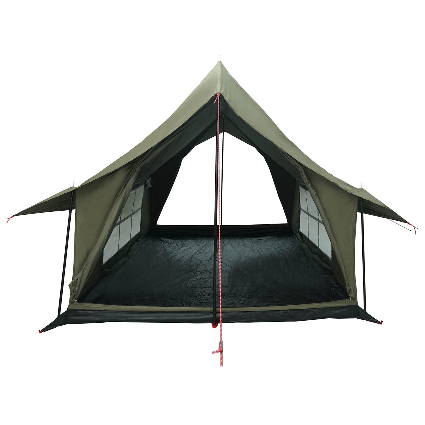 vidaXL Cabin Tent Army Green 340 x 246 x 210 cm Polycotton