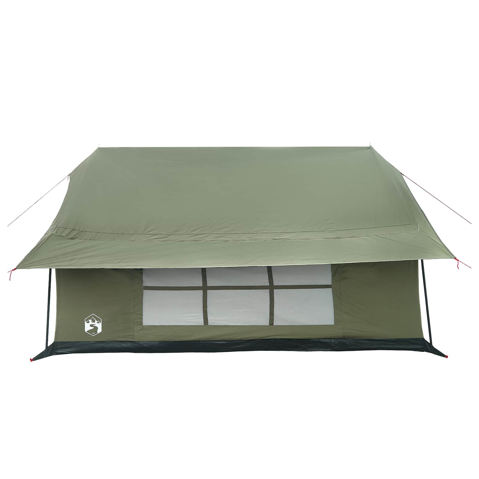 vidaXL Cabin Tent Army Green 340 x 246 x 210 cm Polycotton