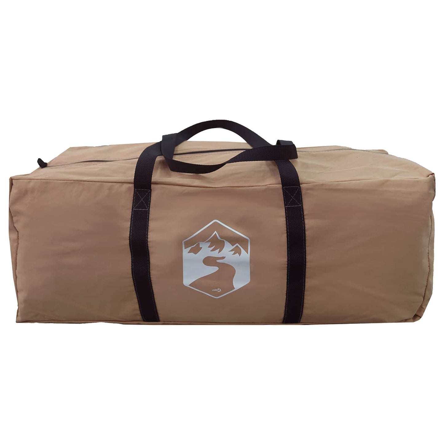 vidaXL Cabin Tent Brown 340 x 246 x 210 cm Polycotton