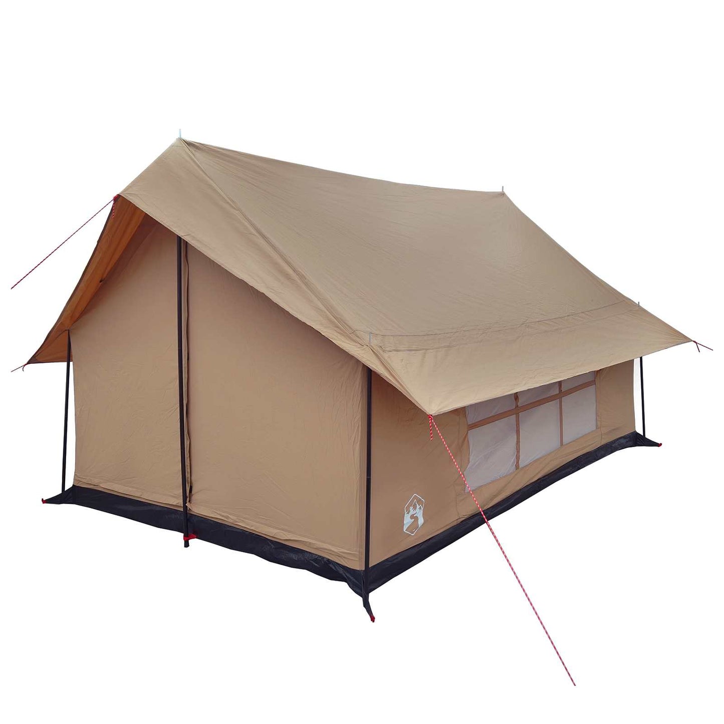 vidaXL Cabin Tent Brown 340 x 246 x 210 cm Polycotton