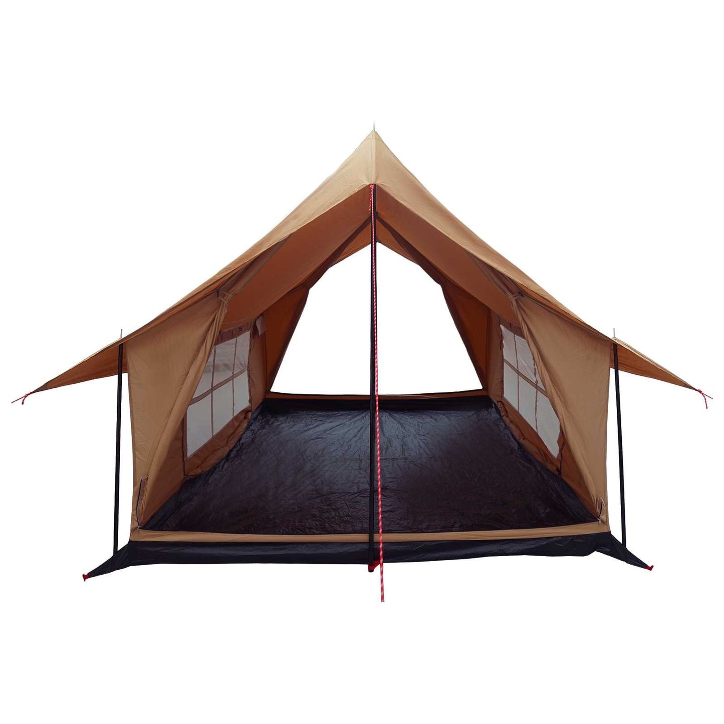 vidaXL Cabin Tent Brown 340 x 246 x 210 cm Polycotton