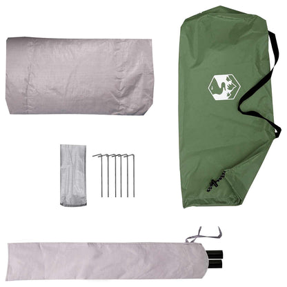 vidaXL Backpacking Tent 4-Person Green 185T Polyester with PU Coating - 40273