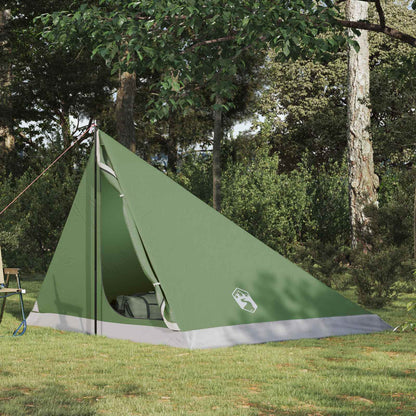 vidaXL Backpacking Tent 4-Person Green 185T Polyester with PU Coating - 40273
