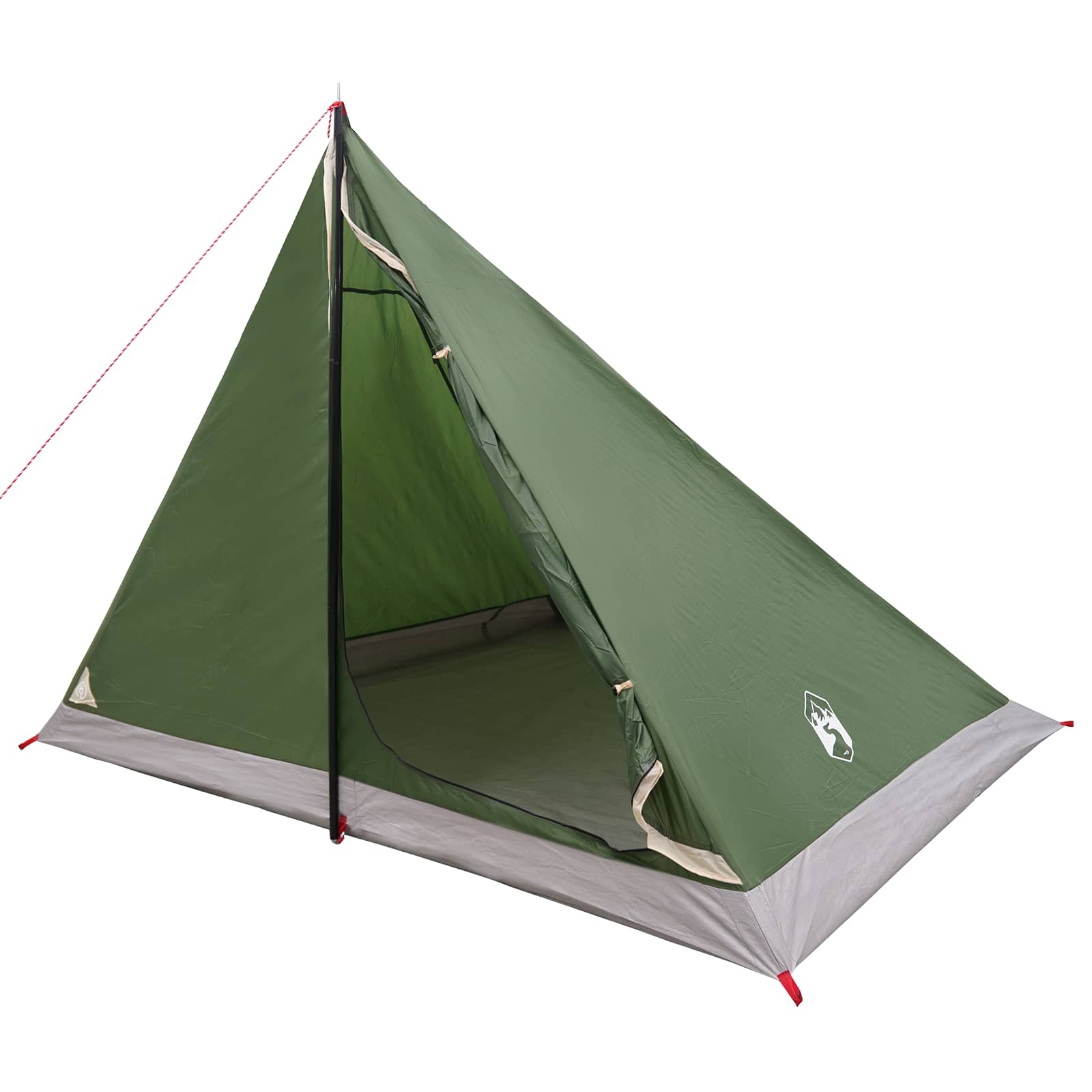 vidaXL Backpacking Tent 4-Person Green 185T Polyester with PU Coating - 40273