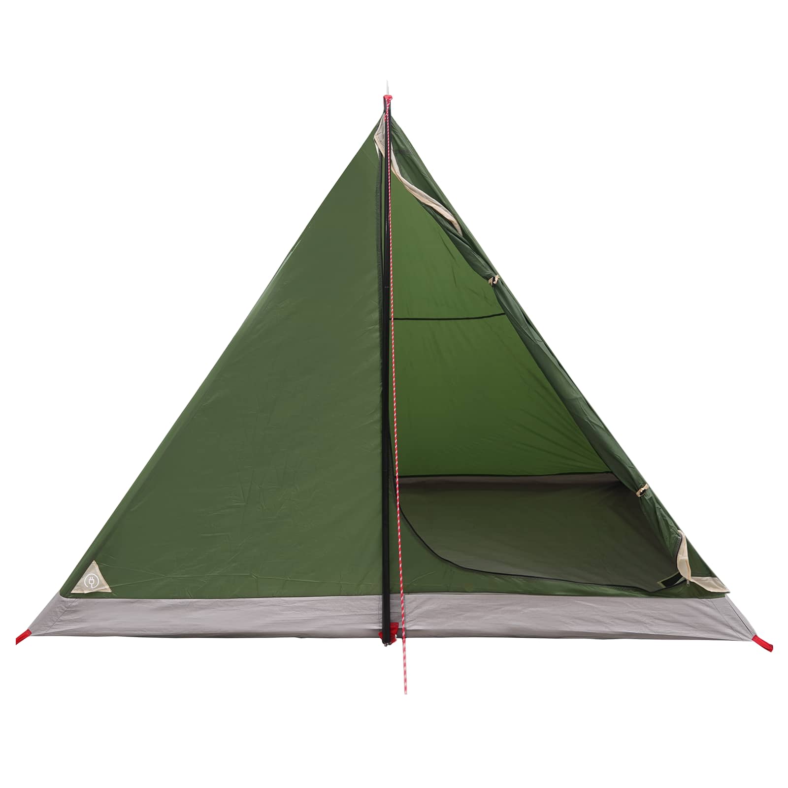vidaXL Backpacking Tent 4-Person Green 185T Polyester with PU Coating - 40273