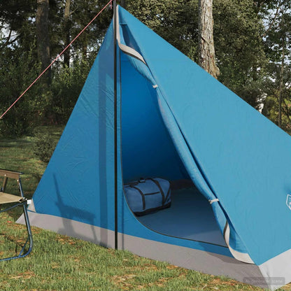 vidaXL Backpacking Tent 4-Person Blue 185T Polyester with PU Coating - 40280