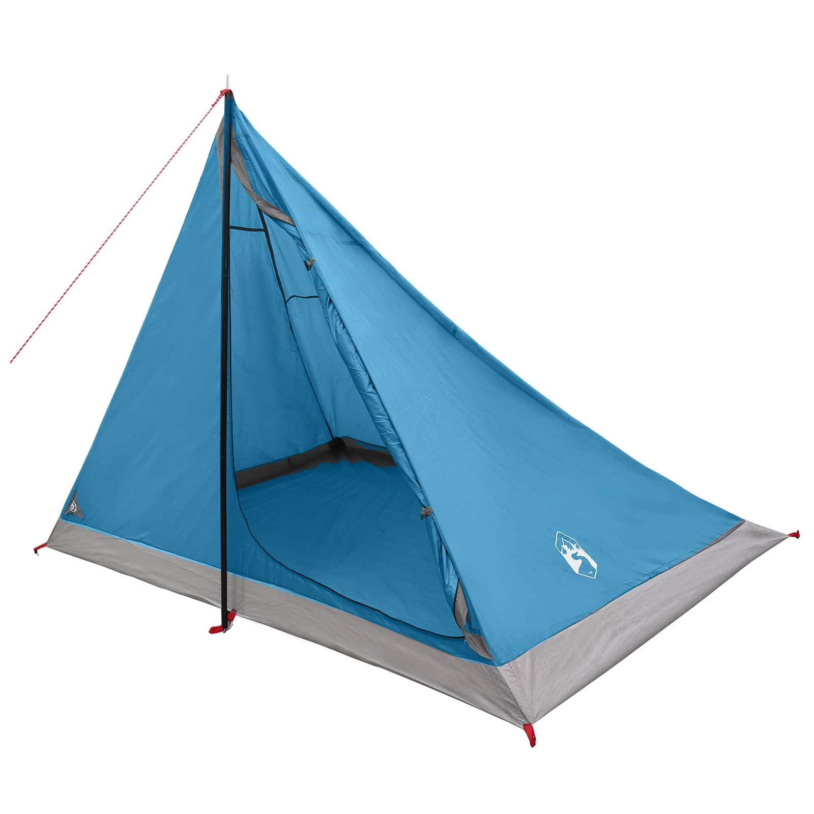 vidaXL Backpacking Tent 4-Person Blue 185T Polyester with PU Coating - 40280
