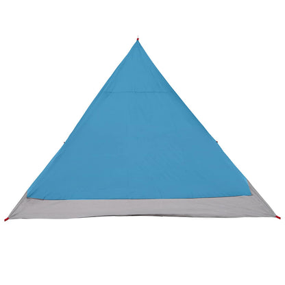 vidaXL Backpacking Tent 4-Person Blue 185T Polyester with PU Coating - 40280