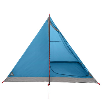 vidaXL Backpacking Tent 4-Person Blue 185T Polyester with PU Coating - 40280