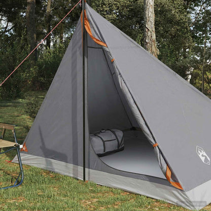 vidaXL Backpacking Tent 4-Person Grey and Orange - 40284