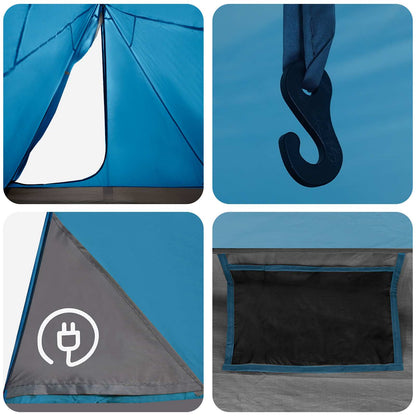 vidaXL Backpacking Tent 2-Person Blue 185T Polyester with PU Coating - 40297