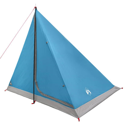 vidaXL Backpacking Tent 2-Person Blue 185T Polyester with PU Coating - 40297