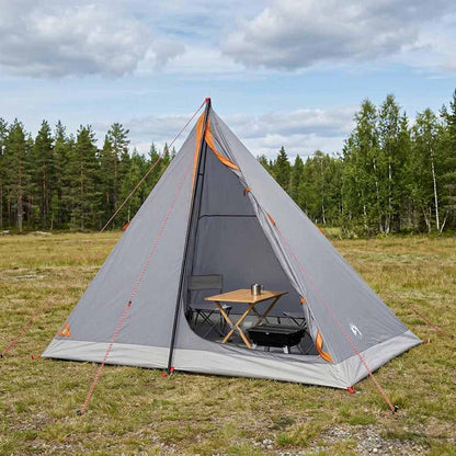 vidaXL Backpacking Tent 2-Person Grey and Orange - 40302