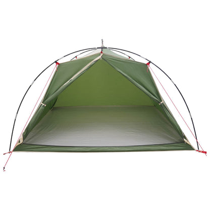 vidaXL Tunnel Tent 4-Person Green 185T Polyester with PU Coating