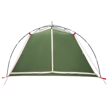 vidaXL Tunnel Tent 4-Person Green 185T Polyester with PU Coating