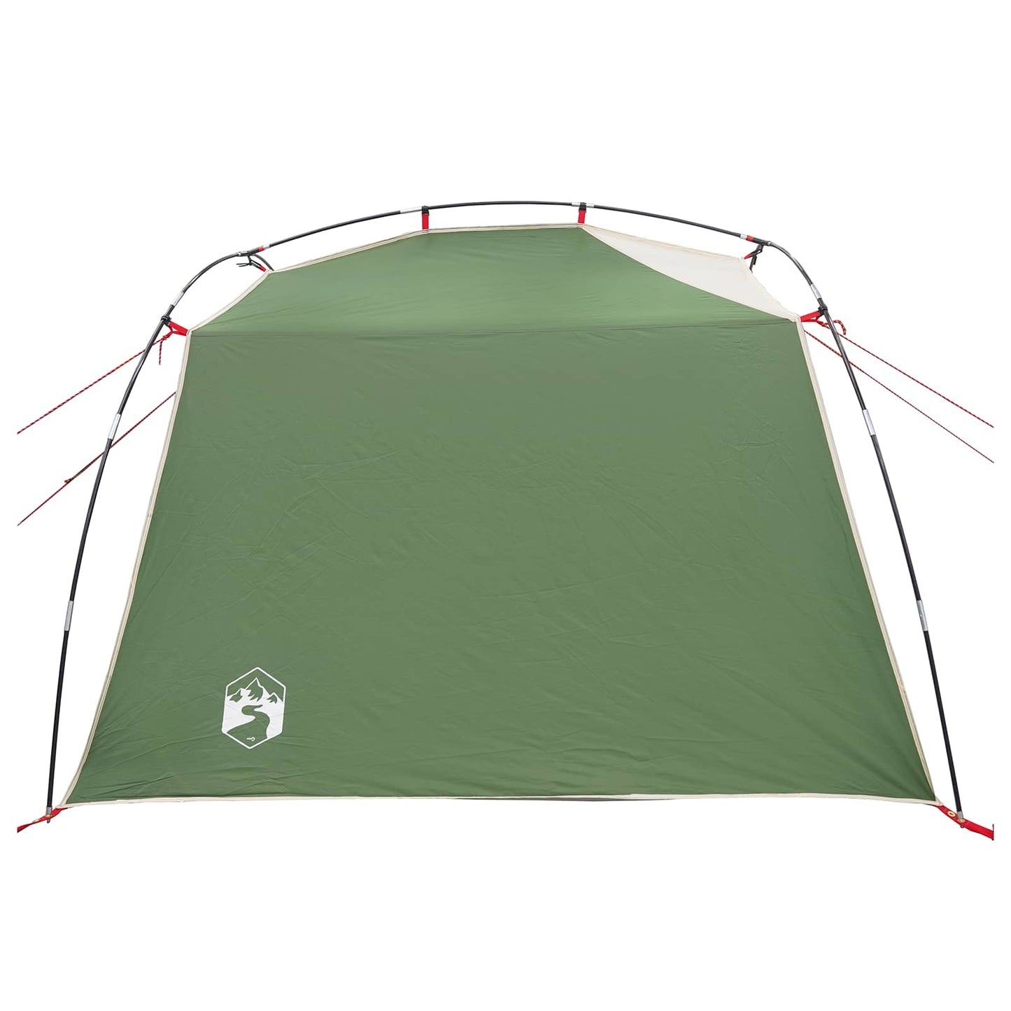 vidaXL Tunnel Tent 4-Person Green 185T Polyester with PU Coating
