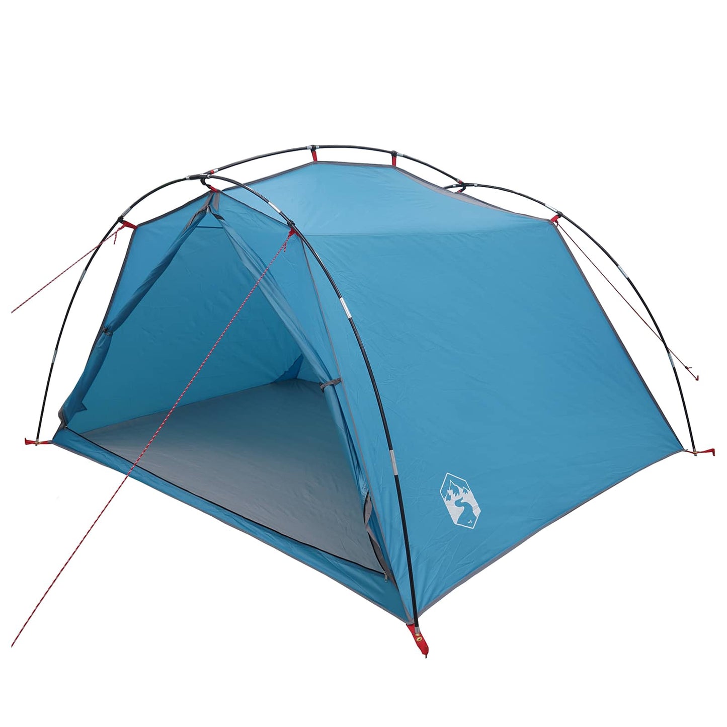 vidaXL Tunnel Tent 4-Person Blue 185T Polyester with PU Coating