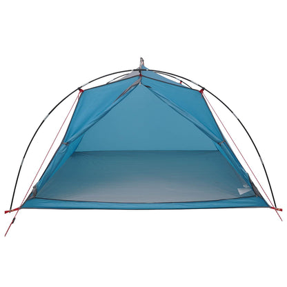 vidaXL Tunnel Tent 4-Person Blue 185T Polyester with PU Coating