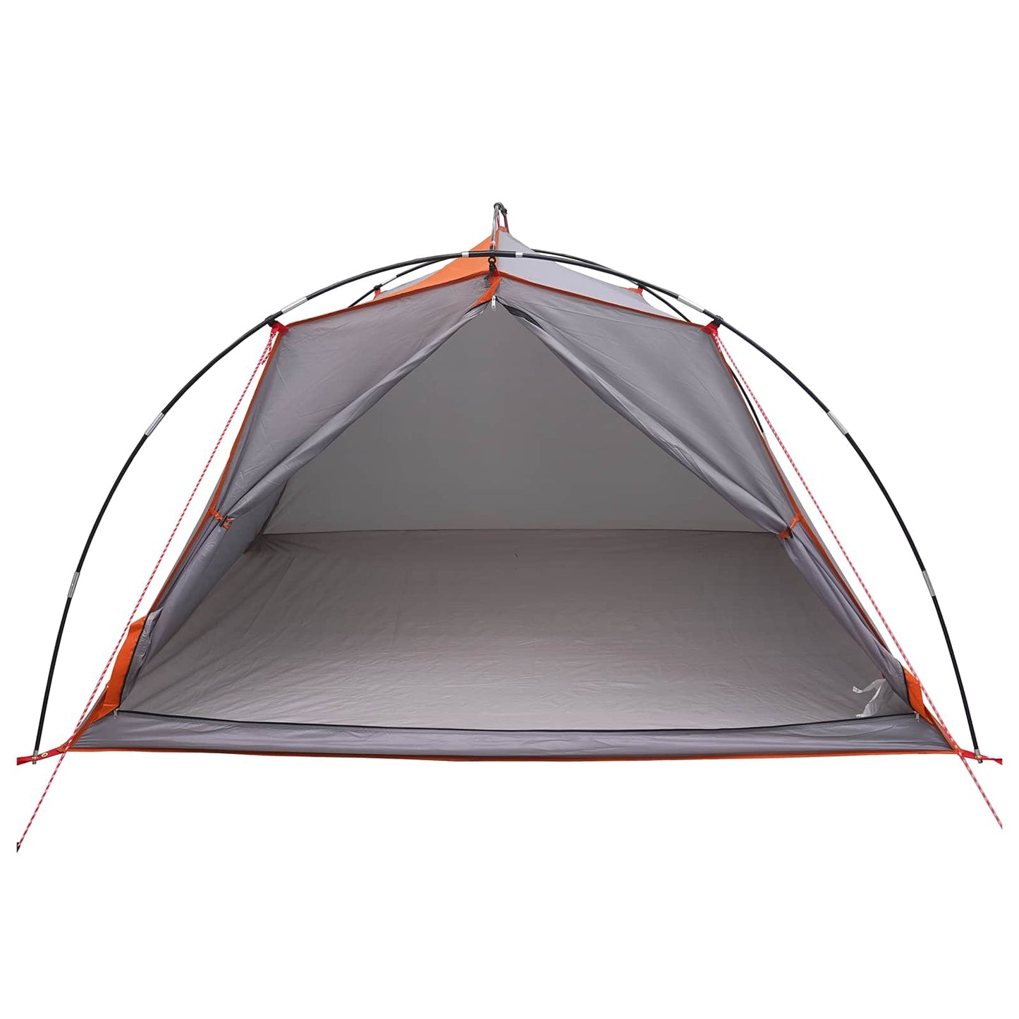 vidaXL Tunnel Tent 4-Person Grey and Orange