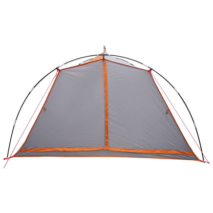 vidaXL Tunnel Tent 4-Person Grey and Orange