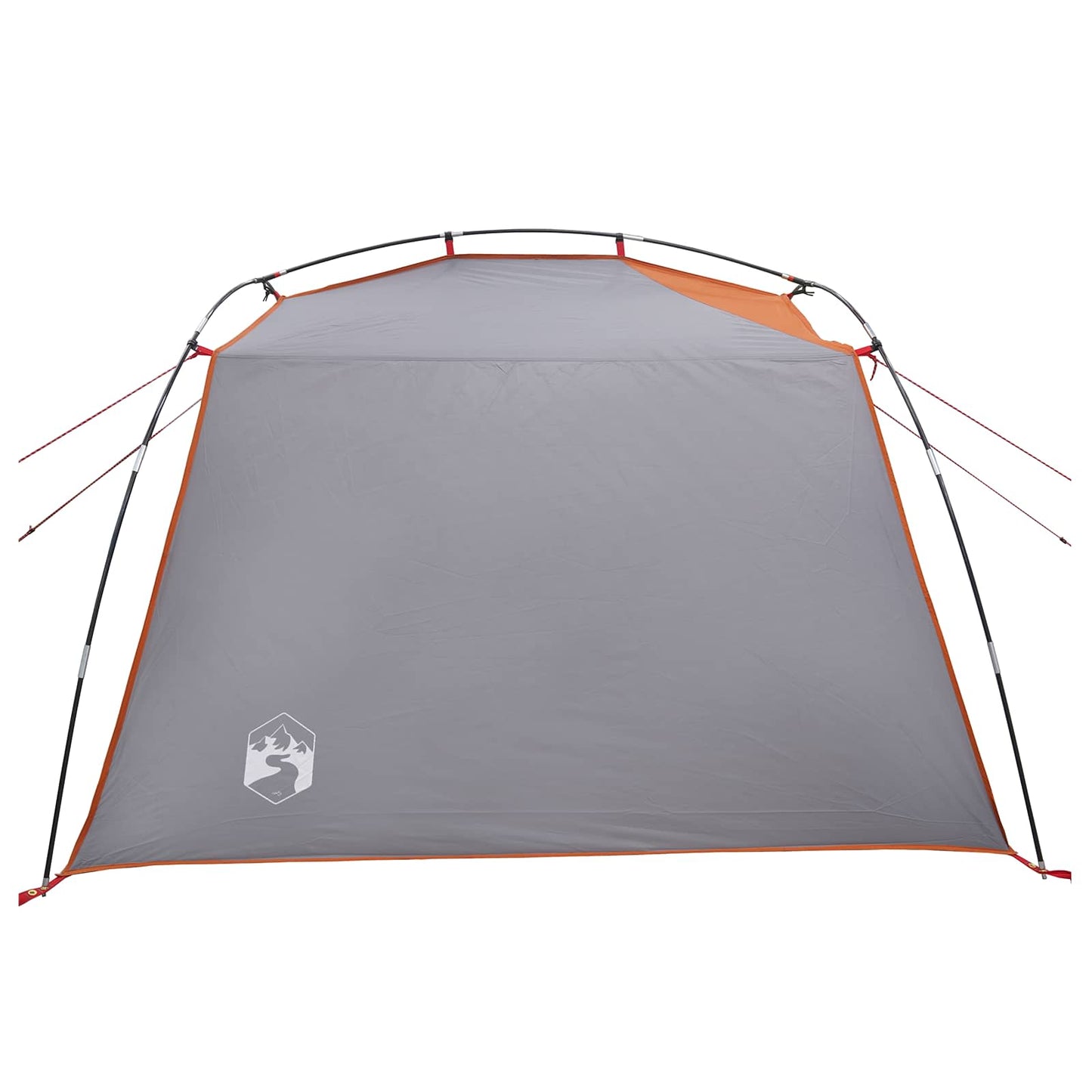 vidaXL Tunnel Tent 4-Person Grey and Orange