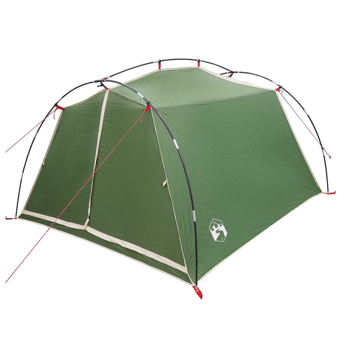 vidaXL Tunnel Tent 2-Person Green 185T Polyester with PU Coating