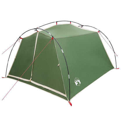 vidaXL Tunnel Tent 2-Person Green 185T Polyester with PU Coating