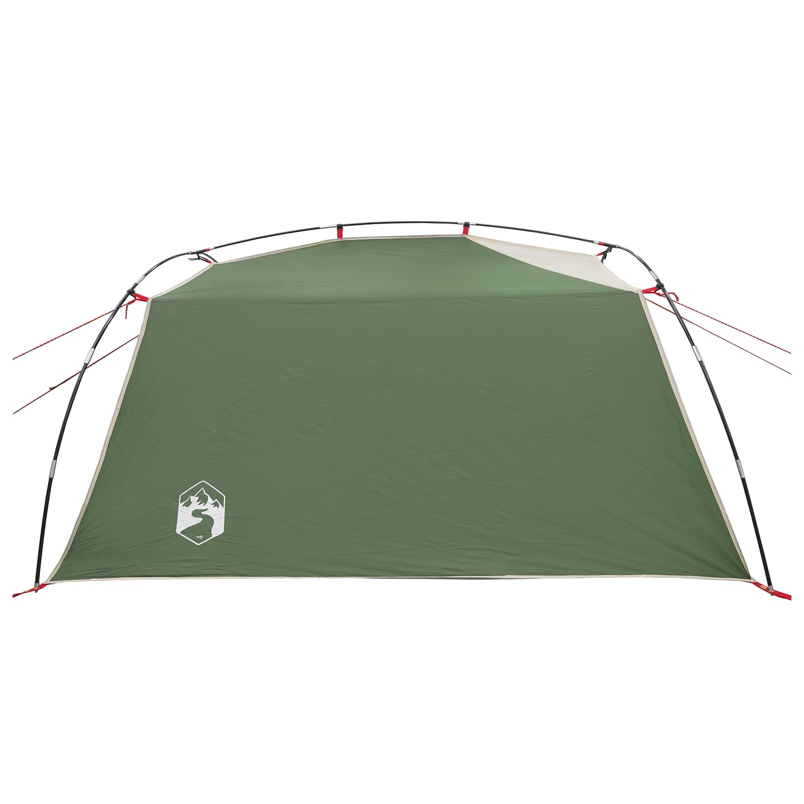 vidaXL Tunnel Tent 2-Person Green 185T Polyester with PU Coating