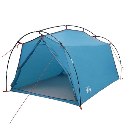 vidaXL Tunnel Tent 2-Person Blue 185T Polyester with PU Coating