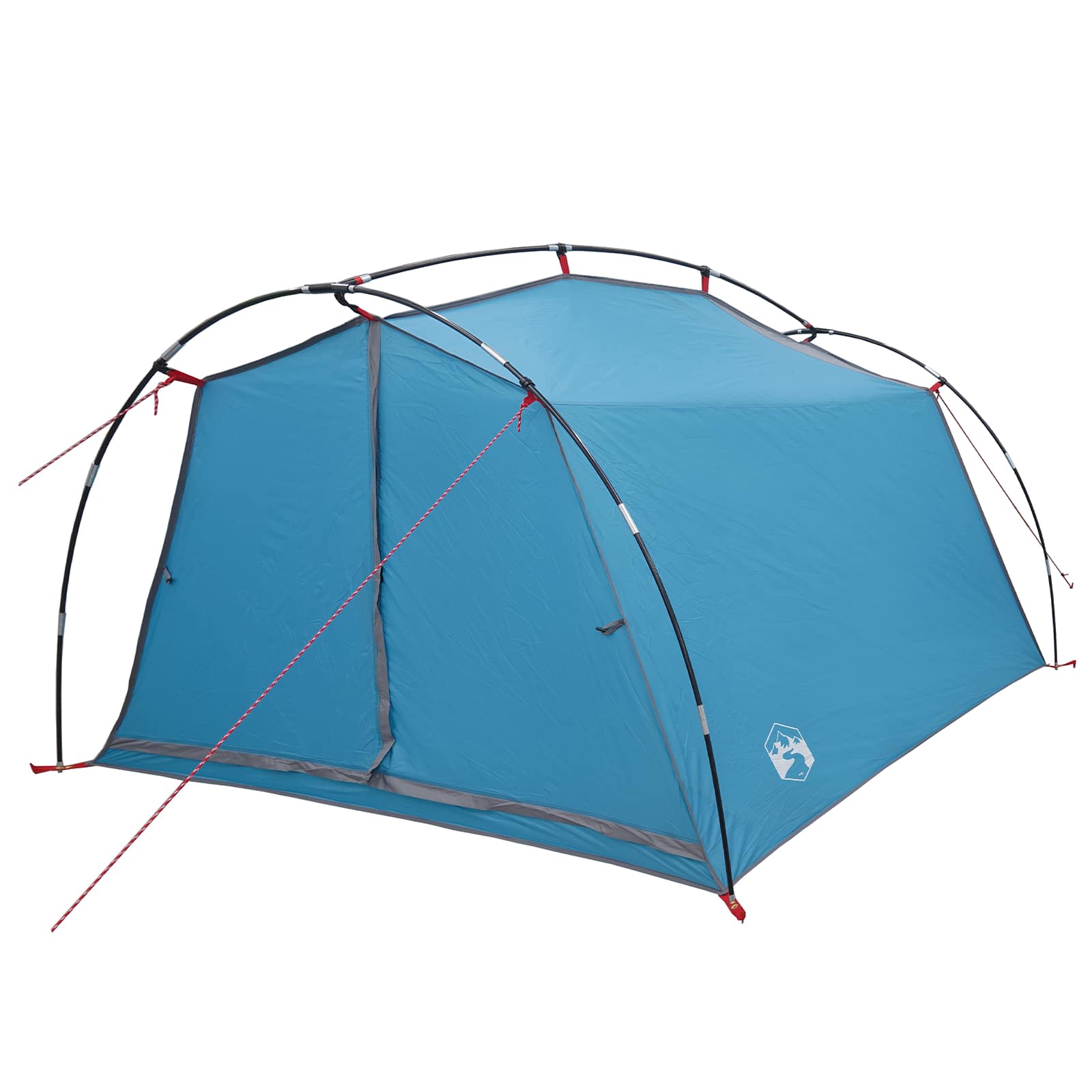 vidaXL Tunnel Tent 2-Person Blue 185T Polyester with PU Coating