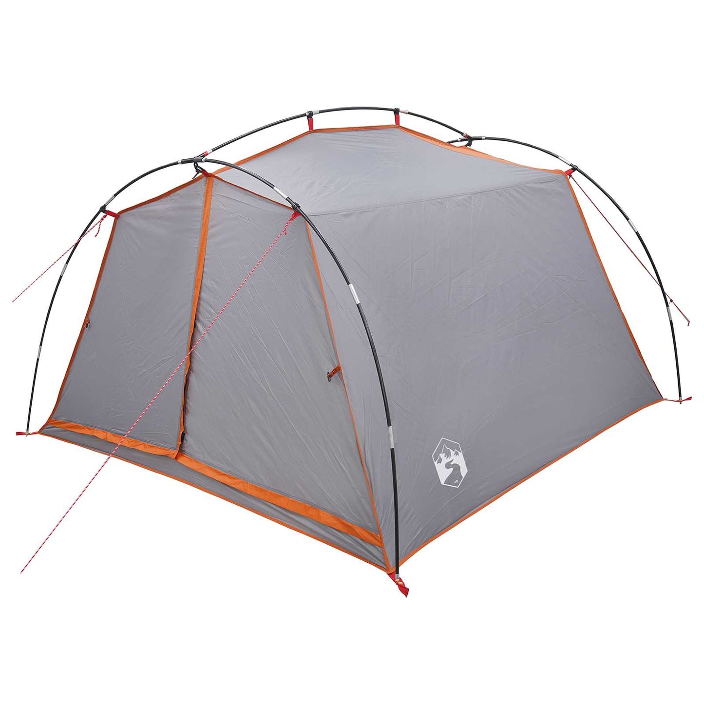 vidaXL Tunnel Tent 2-Person Grey and Orange
