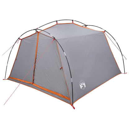 vidaXL Tunnel Tent 2-Person Grey and Orange