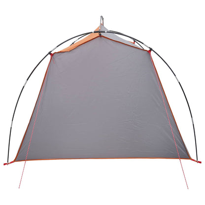 vidaXL Tunnel Tent 2-Person Grey and Orange
