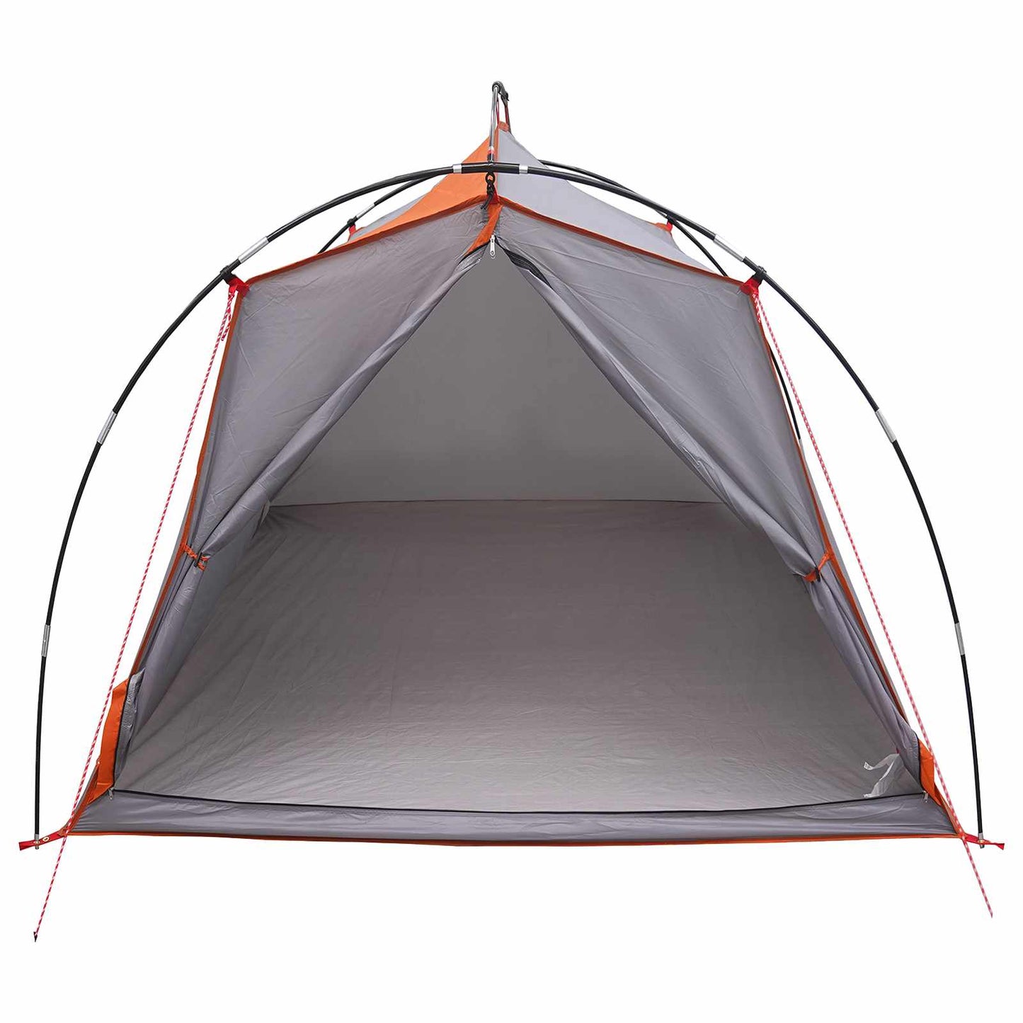 vidaXL Tunnel Tent 2-Person Grey and Orange