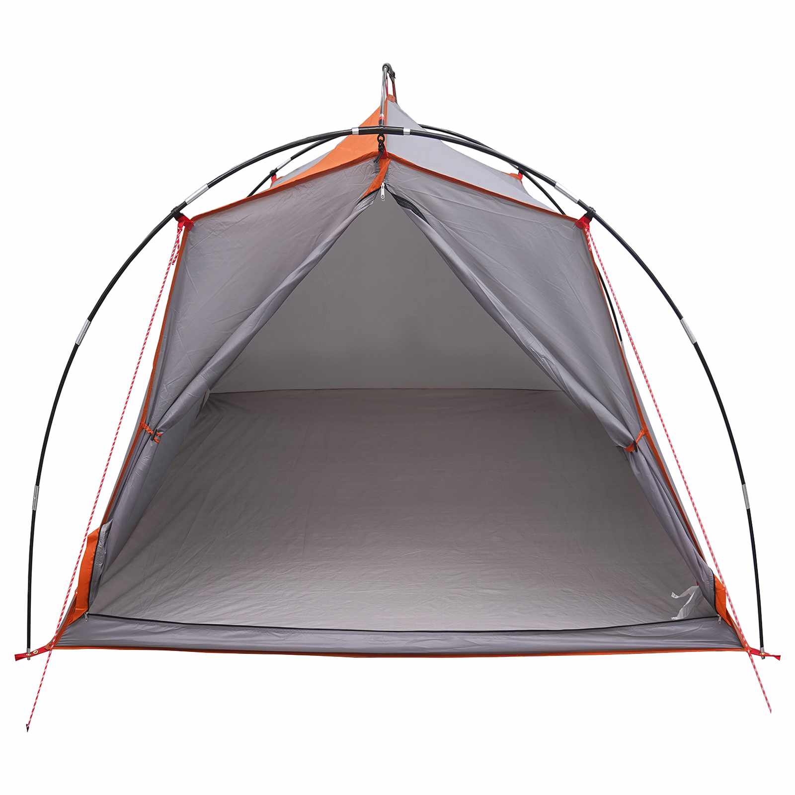 vidaXL Tunnel Tent 2-Person Grey and Orange