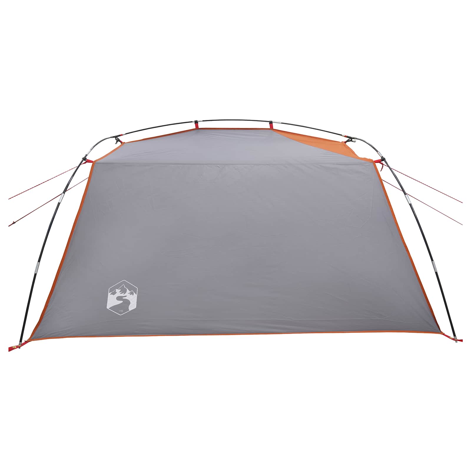 vidaXL Tunnel Tent 2-Person Grey and Orange