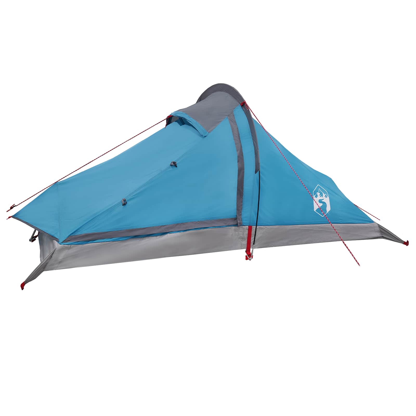 vidaXL Backpacking Tent 4-Person Blue 185T Polyester with PU Coating - 40340
