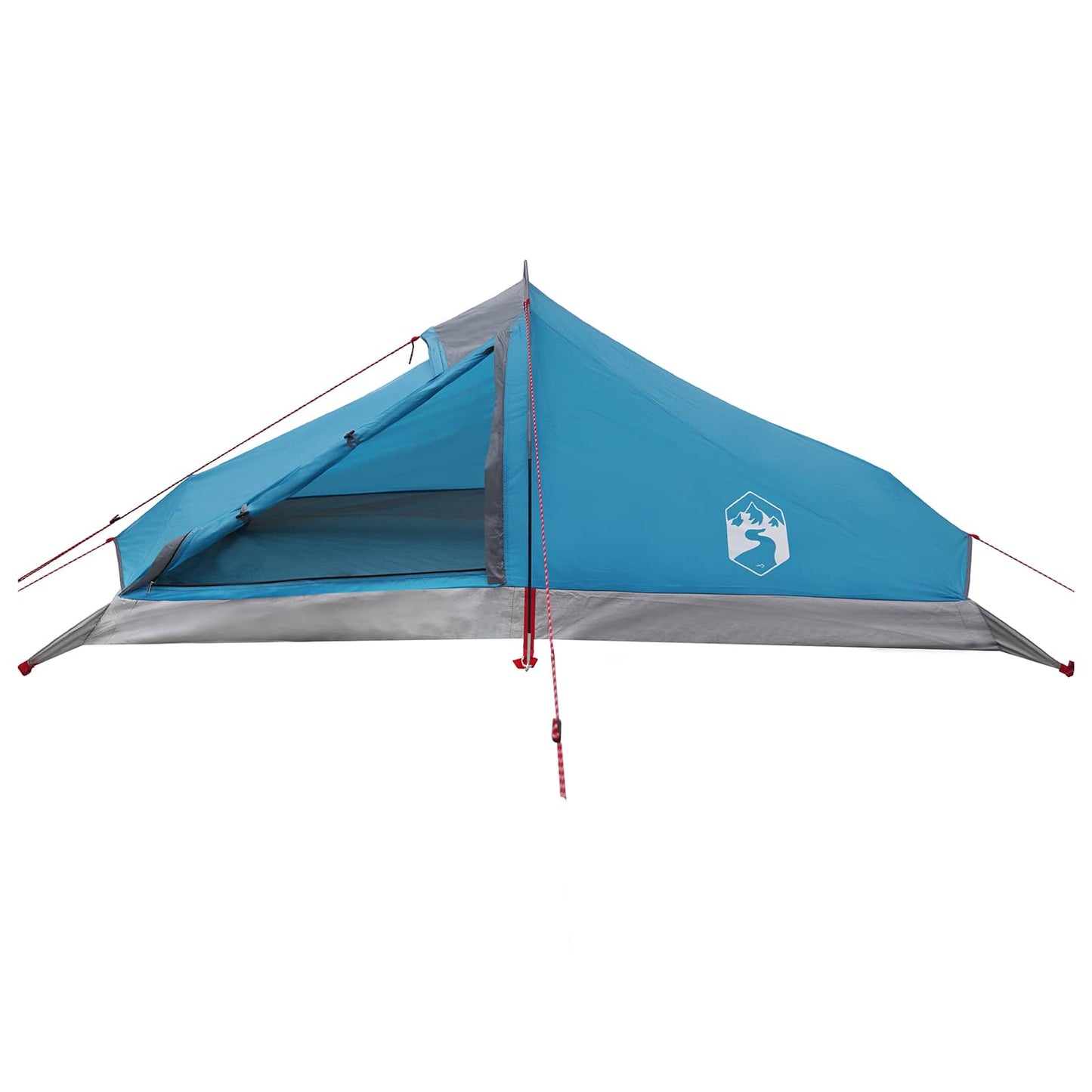 vidaXL Backpacking Tent 4-Person Blue 185T Polyester with PU Coating - 40340