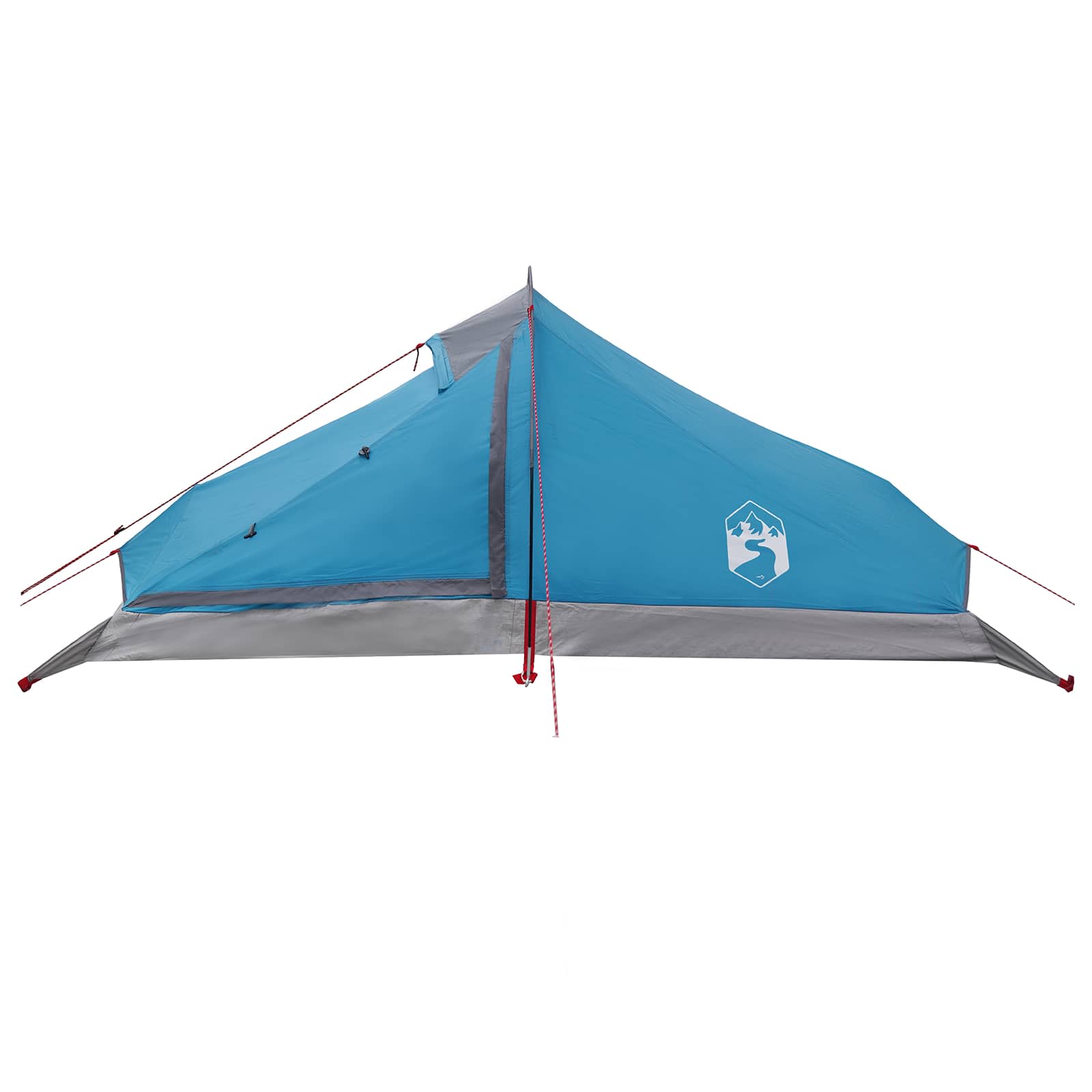 vidaXL Backpacking Tent 4-Person Blue 185T Polyester with PU Coating - 40340