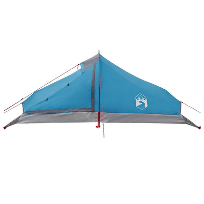 vidaXL Backpacking Tent 4-Person Blue 185T Polyester with PU Coating - 40340