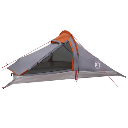vidaXL Backpacking Tent 4-Person Grey and Orange - 40344