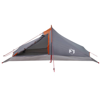 vidaXL Backpacking Tent 4-Person Grey and Orange - 40344