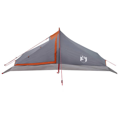 vidaXL Backpacking Tent 4-Person Grey and Orange - 40344