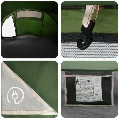 vidaXL Backpacking Tent 2-Person Green 185T Polyester with PU Coating - 40353