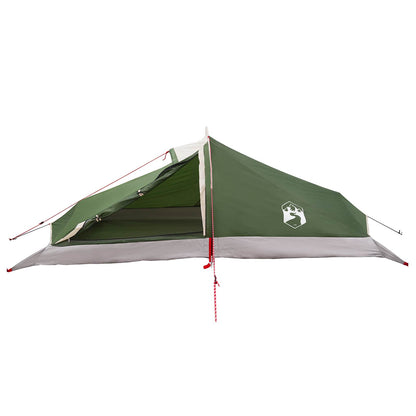 vidaXL Backpacking Tent 2-Person Green 185T Polyester with PU Coating - 40353