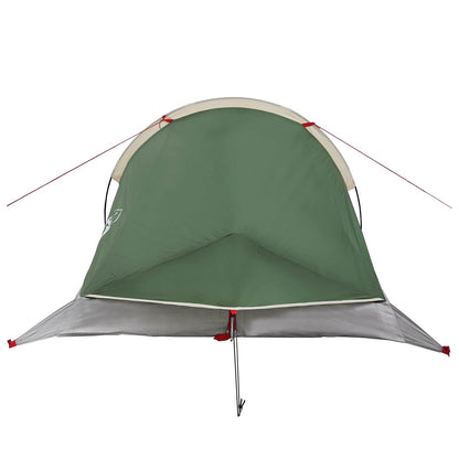 vidaXL Backpacking Tent 2-Person Green 185T Polyester with PU Coating - 40353